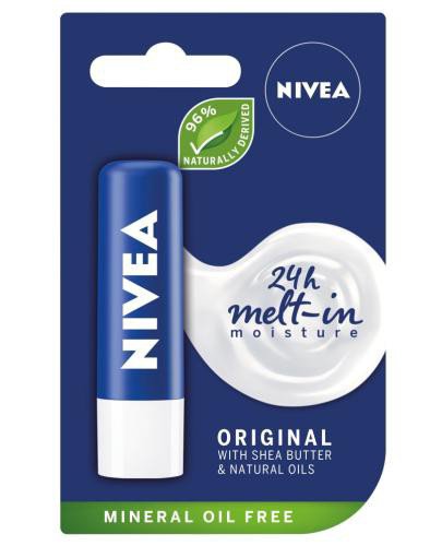 podgląd produktu Nivea Original pielęgnująca pomadka do ust 4,8 g