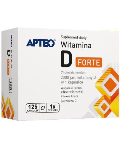 podgląd produktu Apteo Witamina D Forte 2000j.m. 125 kapsułek