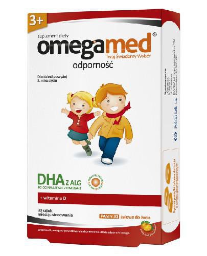 podgląd produktu Omegamed Odporność DHA z ALG dla dzieci 3+ 30 pastylek żelowych