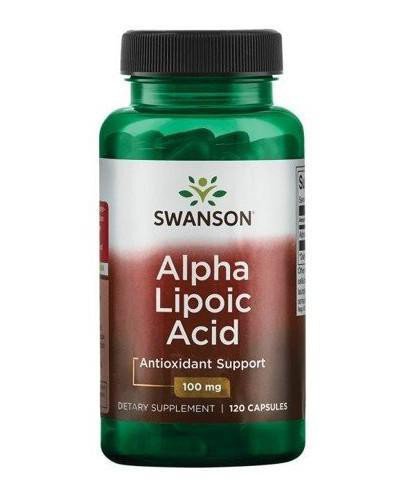 podgląd produktu Swanson ALA kwas alfa liponowy 100 mg 120 kapsułek