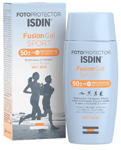 Fotoprotector Isdin Fusion Gel Sport żel przeciwsłoneczny dla sportowców 100 ml 