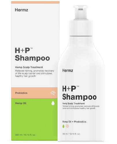 podgląd produktu H+P szampon konopny z CBD i probiotykami 300 ml
