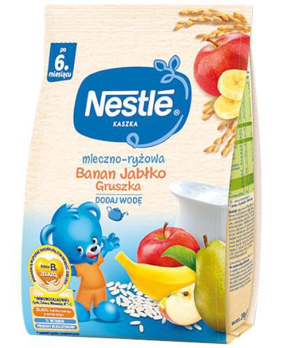 podgląd produktu Nestlé Kaszka mleczno-ryżowa banan jabłko gruszka po 6 miesiącu 230 g