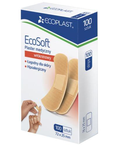 EcoPlast EcoSoft plaster medyczny włókninowy 72x 25mm 100 sztuk 