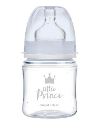 podgląd produktu Canpol Babies EasyStart Royal Baby butelka szeroka antykolkowa niebieska 120 ml [35/233_blu]