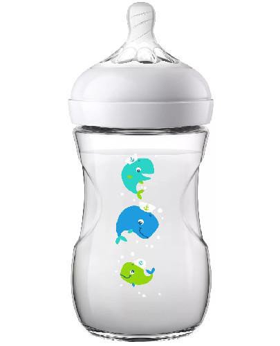 Avent Philips Natural butelka dla niemowląt 1m+ wieloryb 260 ml SCF070/23 