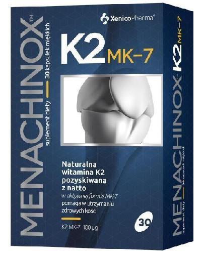 podgląd produktu Menachinox K2 MK-7 witamina K2 30 kapsułek Xenico