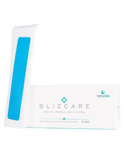 podgląd produktu Blizcare medyczny silikonowy plaster na blizny 15 cm x 4 cm 5 sztuk