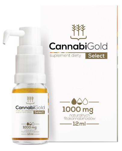 podgląd produktu CannabiGold Select 1000 mg olej konopny 12 ml