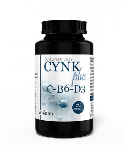 podgląd produktu VitaDiet Cynk plus C-B6-D3 60 kapsułek