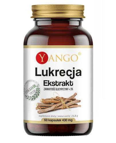 Yango Lukrecja ekstrakt 430 mg 60 kapsułek 