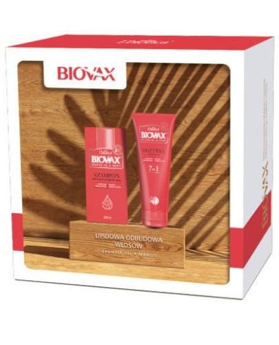 Biovax Opuntia Oil & Mango szampon intensywnie regenerujący 200 ml + odżywka ekspresow... 