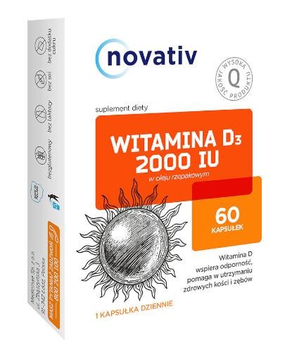 podgląd produktu Novativ Witamina D3 2000 IU 60 kapsułek