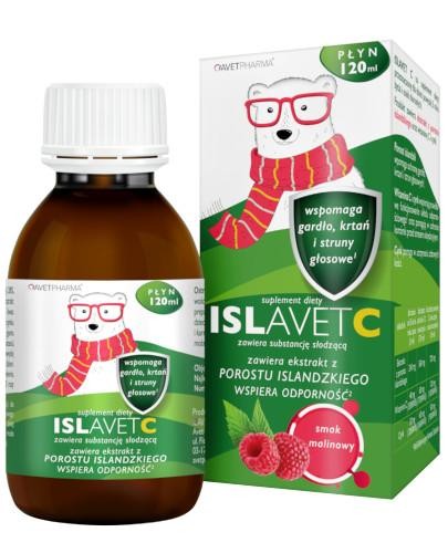 podgląd produktu Islavet C o smaku malinowym120 ml