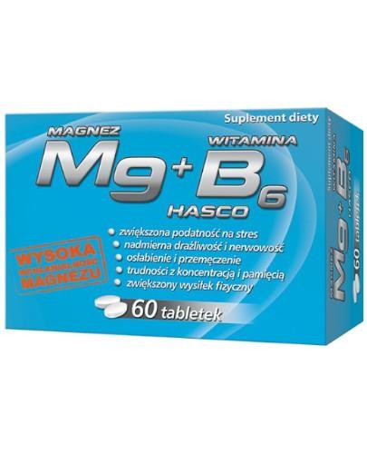 podgląd produktu Mg magnez + witamina B6 60 tabletek Hasco