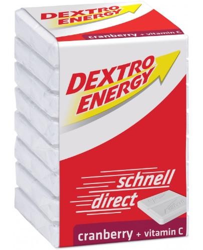 podgląd produktu Dextro Energy żurawina z witaminą C glukoza 8 pastylek