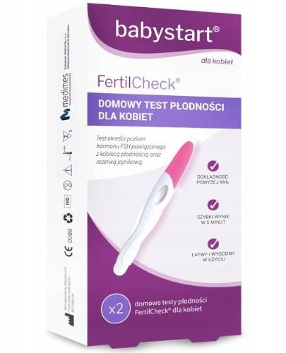 podgląd produktu Babystart Fertilcheck test płodności dla kobiet 2 sztuki