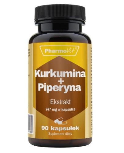 podgląd produktu PharmoVit Kurkumina + Piperyna 247 mg 90 kapsułek