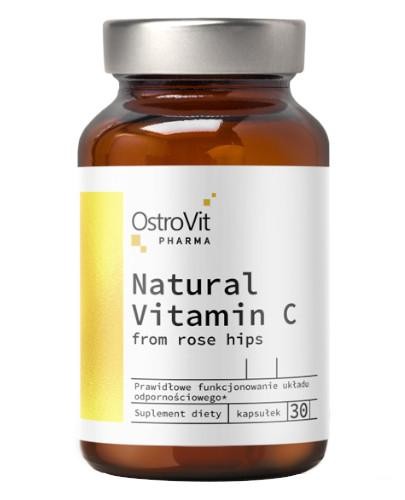 podgląd produktu OstroVit Pharma Naturalna Witamina C z Dzikiej Róży 30 kapsułek