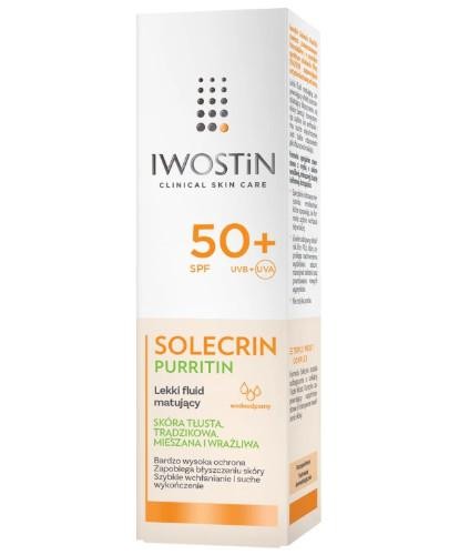 podgląd produktu Iwostin Solecrin Purritin lekki fluid matujący SPF50+ 40 ml
