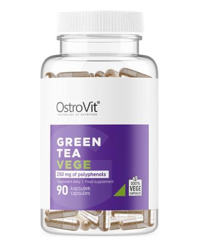 podgląd produktu OstroVit Green Tea VEGE (zielona herbata) 90 kapsułek