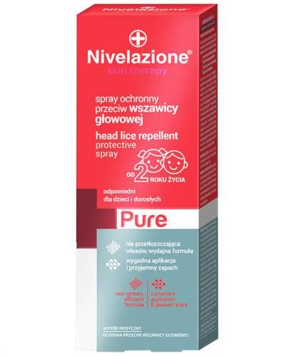 podgląd produktu Ideepharm Nivelazione Skin Therapy PURE spray ochronny przeciw wszawicy głowowej 100 ml
