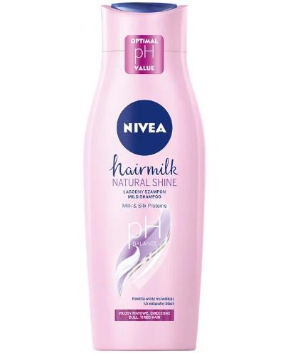 podgląd produktu Nivea Hairmilk Natural Shine mleczny szampon wyzwalający blask 400 ml