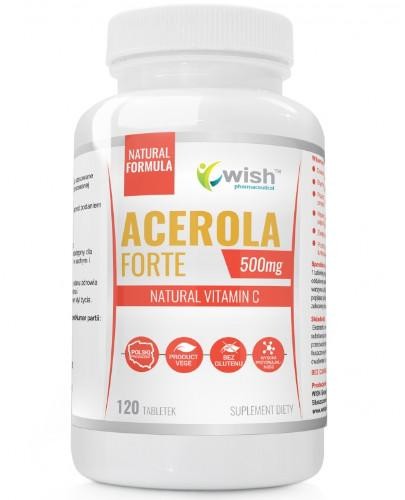 podgląd produktu Wish Acerola Forte 500 mg naturalna witamina C 120 tabletek