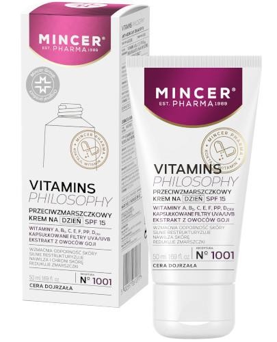 podgląd produktu Mincer Pharma Vitamins Philosophy N1001 przeciwzmarszczkowy krem na dzień SPF 15 50 ml