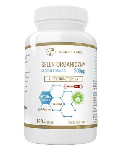 podgląd produktu Progress Labs Selen Organiczny 200 µg + Prebiotyk 120 kapsułek