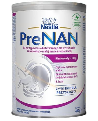 podgląd produktu NESTLE PreNAN preparat dla wcześniaków i niemowląt o małej masie urodzeniowej 400 g