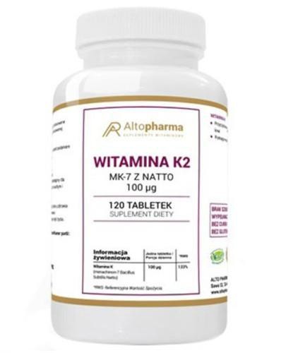 podgląd produktu Altopharma Witamina K2 MK-7 z Natto 100 µg 120 tabletek