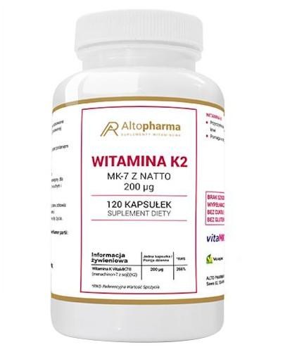 podgląd produktu Altopharma Witamina K2 MK-7 z Natto 200 µg 120 kapsułek