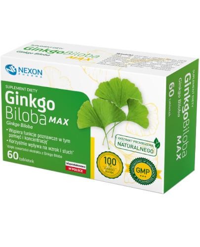 podgląd produktu Ginkgo Biloba MAX 60 tabletek