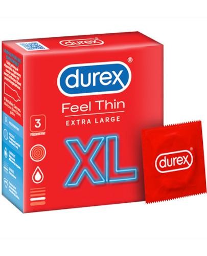 Durex Feel Thin XL prezerwatywy 3 sztuki 