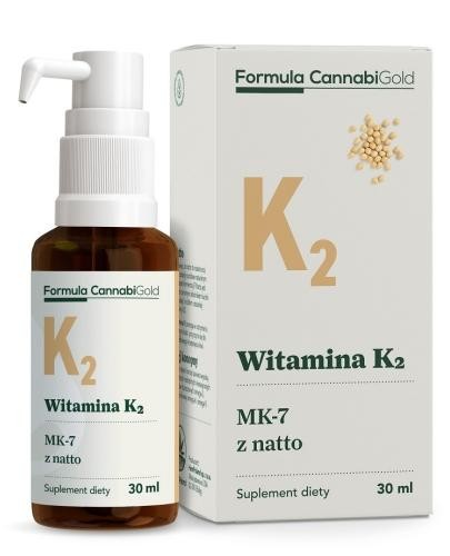 podgląd produktu Formula CannabiGold Witamina K2 MK7 z natto 30 ml