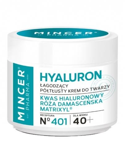podgląd produktu Mincer Pharma Hyaluron N401 łagodzący krem do twarzy 40+ 50 ml