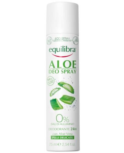 podgląd produktu Equlibra dezodorant w sprayu z aloesem 75 ml