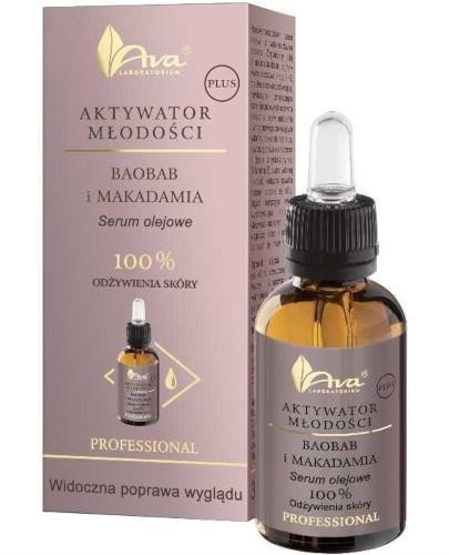 podgląd produktu Ava Aktywator Młodości Plus Baobab i Makadamia serum olejowe do twarzy 30 ml