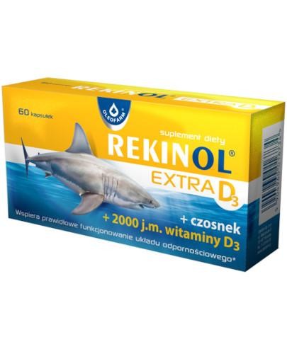 podgląd produktu Rekinol Extra D3 60 kapsułek