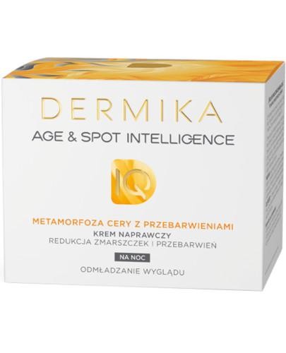 podgląd produktu Dermika Age Spot Intelligence krem naprawczy redukcja zmarszczek i przebarwień na noc 50 ml