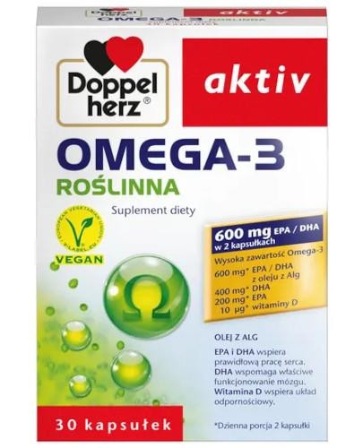 Doppelherz Aktiv Omega-3 Roślinna 30 kapsułek 