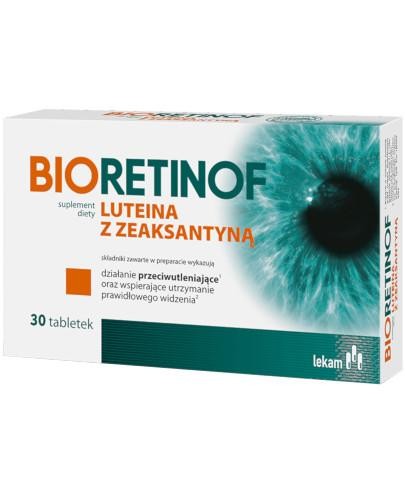 podgląd produktu Bioretinof Luteina z zeaksantyną 30 tabletek