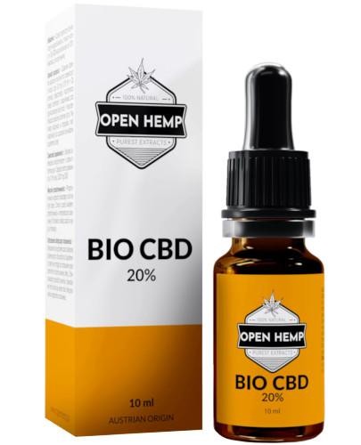 podgląd produktu Open Hemp Bio CBD 20% olej konopny 10 ml