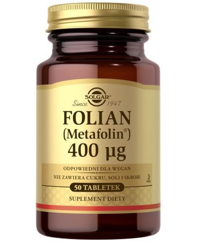 podgląd produktu SOLGAR Folian (Metafolin) 400µg 50 tabletek