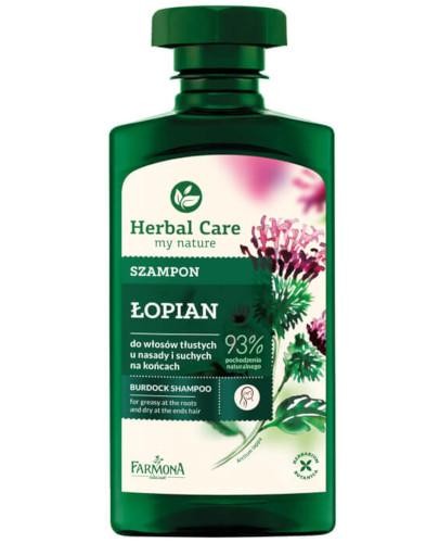podgląd produktu Farmona Herbal Care Łopian szampon do włosów tłustych u nasady i suchych na końcach 330 ml