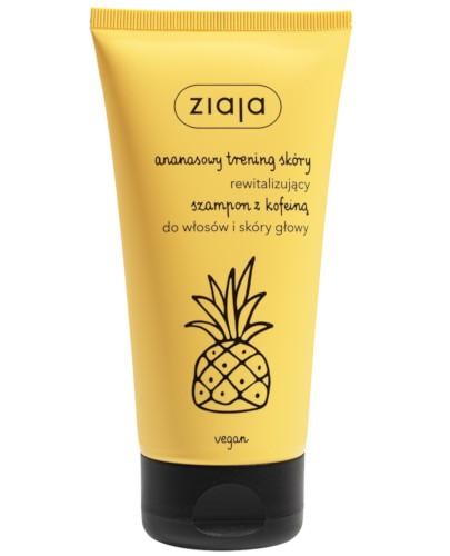 podgląd produktu Ziaja ananasowy trening skóry rewitalizujący szampon z kofeiną 160 ml