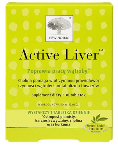 Active Liver poprawia pracę wątroby 30 tabletek 