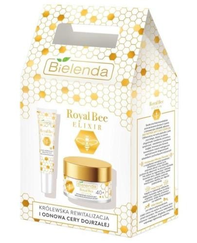 podgląd produktu Bielenda Royal Bee Elixir 40+ zestaw intensywnie nawilżający krem przeciwzmarszczkowy 50 ml + silnie ujędrniający krem przeciwzmarszczkowy pod oczy 15 ml
