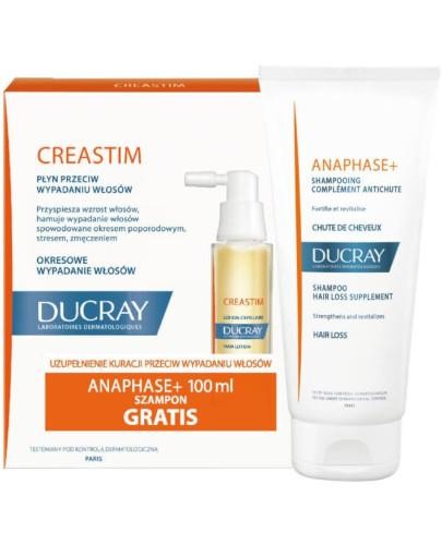 Ducray Creastim płyn przeciw wypadaniu włosów 2x 30 ml + Ducray Anaphase+ szampon stymu... 
